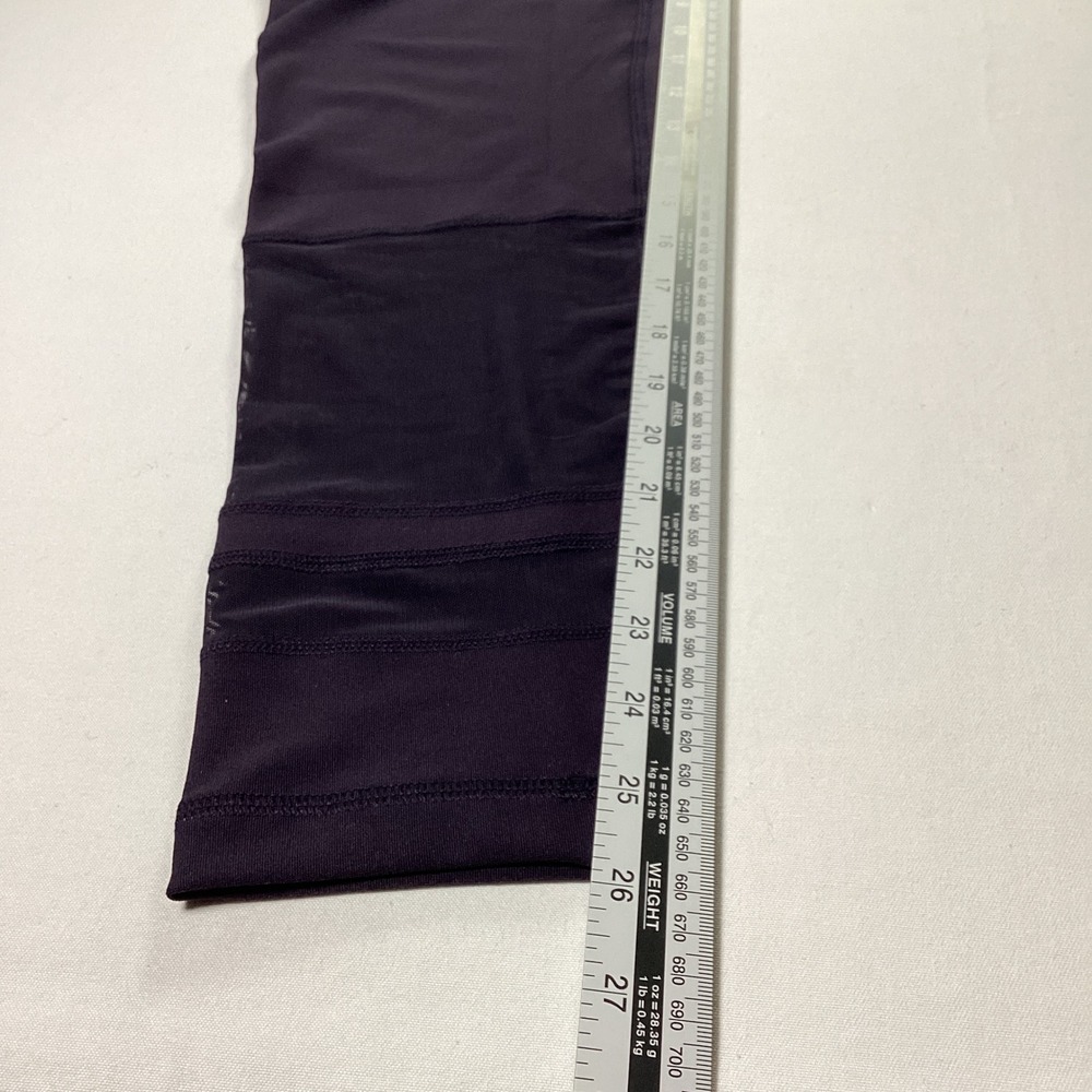 90 Degree by Reflex Large Black Mesh Panel Athletic Yoga Leggings - Picture 3 of 6